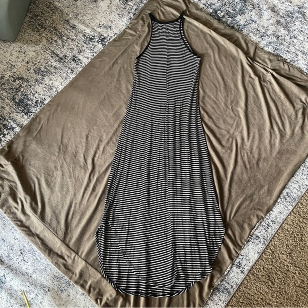 Rolla Coster Monochrome Striped Maxi Dress